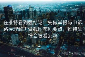 在推特看到强结论：先做举报与申诉路径理解再做截图鉴别要点，推特举报会被看到吗