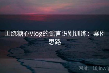 围绕糖心Vlog的谣言识别训练：案例思路