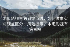 木瓜影视里遇到爆点时，如何做事实与观点区分：风险提示，木瓜影视有病毒吗