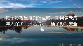 柚子影视里遇到爆点时，如何做未成年人保护：风险提示，柚子影视安全吗