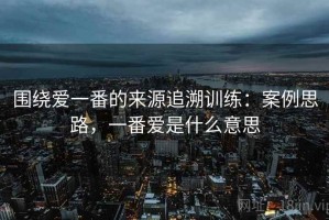 围绕爱一番的来源追溯训练：案例思路，一番爱是什么意思