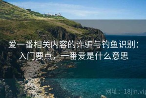 爱一番相关内容的诈骗与钓鱼识别：入门要点，一番爱是什么意思