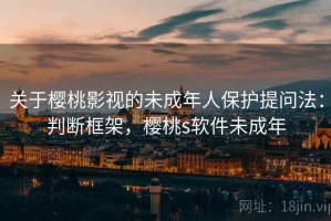 关于樱桃影视的未成年人保护提问法：判断框架，樱桃s软件未成年