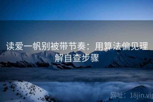 读爱一帆别被带节奏：用算法偏见理解自查步骤